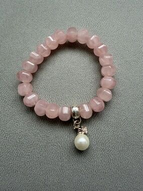 Thomas Sabo Rose Beaded Stretch Bracelet with Pearl Charm